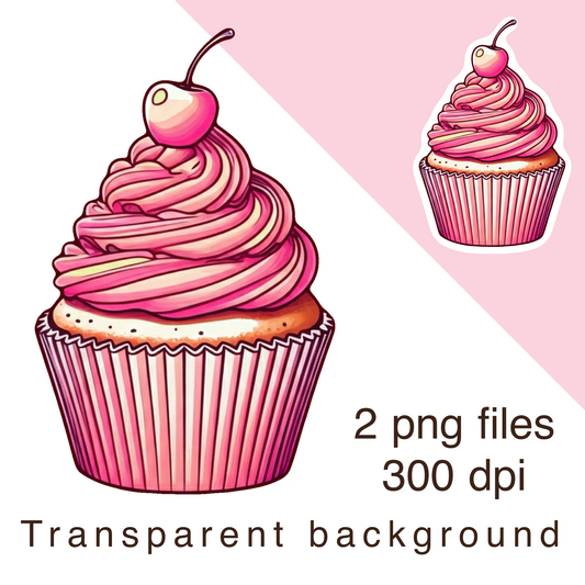 Cupcake digital clipart