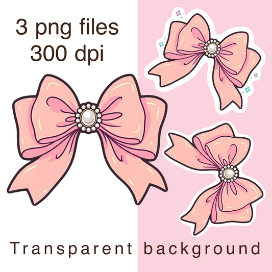 Pearl bow clipart