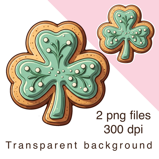 Shamrock cookie clipart